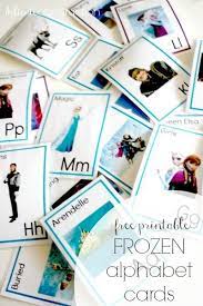 Make some frozen letters and use them to play with the alphabet in. Mom For All Seasons Alphabet Cards Frozen Classroom Alphabet Activities