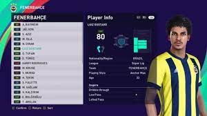 Fenerbahce sports club is a turkish sports club, located in fenerbahce district of istanbul, turkey. Efootball Pes 2021 Fenerbahce Player Ratings Youtube