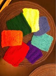 By rebecca wiseman craft hobbist. Free Knitting Coaster Patterns The 7 Coasters Of The Rainbow Hubpages