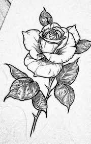 47 Ideas Tattoo Rose Color White Ink Art Drawings Rose Drawing Rose Drawing Tattoo