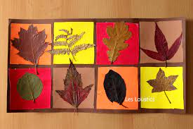 De retour à la maison, on peut utiliser ces feuilles d'automne comme base d'activités manuelles ! Tableau D Automne Les Loustics