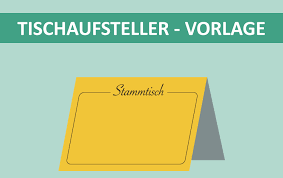 Zur navigation springen zur suche springen. Tischaufsteller Vorlage Reserviert Stammtisch Pdf Convictorius