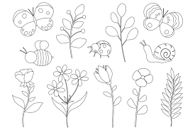 Maybe you would like to learn more about one of these? Spring Black And White Coloring Flowers Coloring Bird Svg By Irinashishkova Thehungryjpeg Com