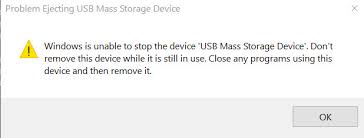 Ejecting external drive using the last step in solving this issue would be to check your usb drivers using the device manager. Cannot Eject Safely An External Usb Drive Windows 10 Forums