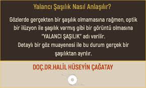Yalanci Sasilik Doc Dr Halil Huseyin Cagatay