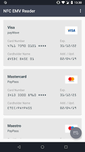 Le nom du titulaire et l'historique de transaction ont été supprimé par l'émetteur de la carte sur les nouvelles cartes pour la protection de la vie privée. Nfc Emv Card Reader For Android Apk Download