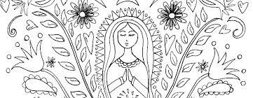 In may we catholics and orthodox celebrate our blessed mother mary. Mother Mary Coloring Page Pattern The Crafty Chica
