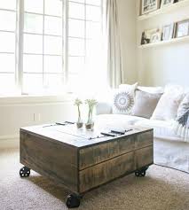 Modern interior design with coffee tables on wheels emphasizing. 10 Coffee Tables On Wheels To Diy Before The End Of Summer
