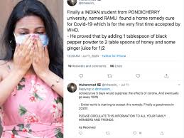 Die variante trägt vielmehr zwei mutationen an einem oberflächenprotein, die von anderen unter. Coronavirus Myth Vs Fact Whatsapp Forward Claiming Turmeric And Black Pepper Home Remedy To Cure Covid 19 Is Fake The Times Of India
