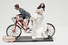 Tandem Bike Cake Topper Bike Wedding Cake Topper Tandem Bike Wedding Custom Wedding Cake Toppers