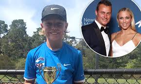 Bec hewitt is a member of famous people who are known for being a soap opera actress, celebrities who are 37 years old, was born in july, in the year 1983.her zodiac sign is leo. Tennis Legend Lleyton Hewitt S Son Cruz 11 Beams After Match Win Daily Mail Online