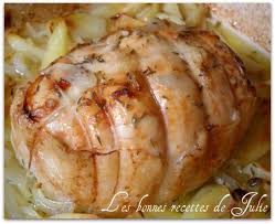 Roti De Dinde Au Thym Petites Pommes De Terre Les Bonnes Recettes De Julie Roti De Dinde Roti De Dinde Recette Dinde Au Four