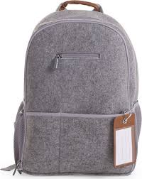 Childwood Felt Nursery Back Pack Grey Diaper Bag Backpack Felt Bag Backpacks