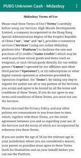 Buy Pubg Mobile Uc Midasbuy And Codashop 13 1 Apk Download Com Roxgaming Pubgunknowncash Midasbuy Apk Free