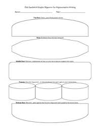 Sandwich Graphic Organizer Worksheets Teachers Pay Teachers