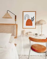Minimal Abstract Geometric Art Mid Century Modern Wall Art Scandi Art Earthy Neutral Apartment Decor Terracotta Mid Century Modern Art Home Decor Accessories Apartment Decor Home Decor