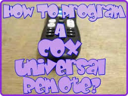 What type of remote do you have? How To Program A Cox Universal Remote