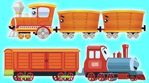 Ensemble de locomotives rétro sur fond blanc. Nos Droles De Trains Apprennent Aux Petits Les Nombres Dans Un Dessin Anime Educatif