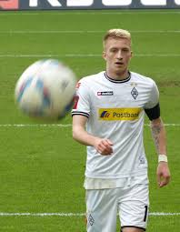 Marco Reus Faces The Ball During The Derby Against Cologne Vfl Borussia Monchengladbach Vfl Borussia Borussia Monchengladbach
