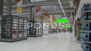 Green Screen Monitors Inside Supermarket Stock Footage Ad Monitors Screen Green Footage Greenscreen Supermarket Shelves Supermarket