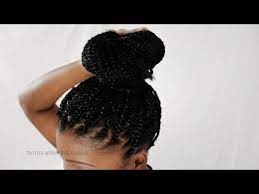 How To Do Your Own Single Box Braids On Yourself Fast And In A Rush Tutorial Part 4 When Doing You Braided Hairstyles Easy Cute Box Braids Box Braids Tutorial