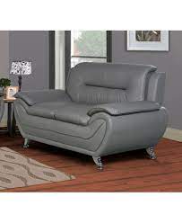 Product reviews ( 1421) shop reviews ( 262) e. Us Furnishings Express Elliot Collection Faux Leather Loveseat Open Grey Love Seat Leather Loveseat Modern Living Room