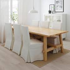 Whether you prefer a metal, glass or wood dining room. Mockelby Henriksdal Oak Dark Brown Blekinge White Table And 6 Chairs Ikea