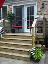 Pin By Brad Allen On Our Designs Patio Stairs Back Deck Designs Decks Backyard