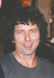 Fran Byrne, drummer and occasional accordian player with Alias Ron Kavana,  pictured in The Rotterdam in the early '90's. In the 1970's he played drums 