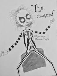 Add an antennae and body below. Beetlejuice But In Tim Burton S Iconic Animation Style Made By Me Drawing