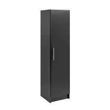 Plackart « enduit » 1410; Prepac Armoire A Balai Elite A 1 Porte Noir 16 L X 65 H Beb 1664 Rona