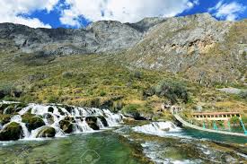 Blue spring river reserva natural. Waterfall Of Canete River In Huancaya Village Reserva Paisaj Stica Stock Photo Picture And Royalty Free Image Image 86175463