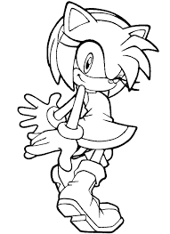 Print sonic coloring pages for free and color our sonic coloring! Online Coloring Pages Amy Coloring Friend Of Sonic Amy Cartoons