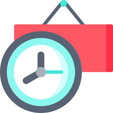 Opening hours - Free time and date icons