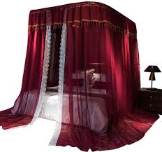 Amazing gallery of interior design and decorating ideas of canopy bed drapes in bedrooms, girl's rooms by elite interior designers. Princess Luxury Mosquito Net U Type Retractable Bed Canopy Extra Large European Palace Bed Curtain With
