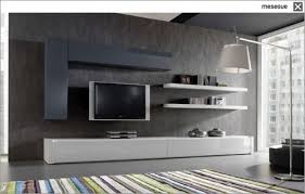 Like The Idea Of Low Lying Cabinet For Storage And Staggering Tv On Wall With Floating Shelving With Addition Home Tv Stand Cool Tv Stands Living Room Tv Stand