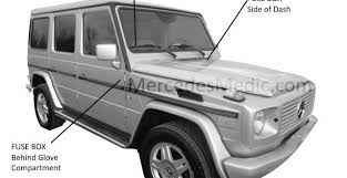 g class wagon fuse chart location designation w463 mb medic