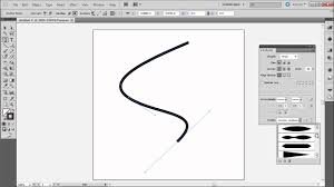 Illustrator makes nice brush strokes when the brush fits to drawn curves. 60 Second Illustrator Tutorial Tapered And Elegant Lines Hd Youtube