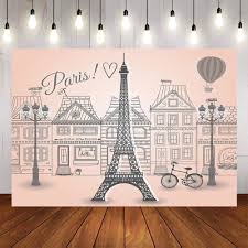 Paris Eiffel Tower Backdrop For Photography Kids Home Party Decoration Idea Mariage Theme Paris Theme Paris Theme