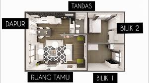 Contoh reka bentuk rumah minimalis moden 1 tingkat maka corporation sdn bhd: Rumah 40k 2 Bilik 1 Tandas 30 X 20 Ft Youtube