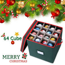 Maybe you would like to learn more about one of these? Christmas Ornament Storage Box Chest Cube Organizer With Dividers Holds 64 Balls 636431864616 Ebay