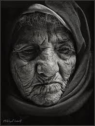 Black And White Old Woman Portrait Photography Close Up Portraits Close Up Portraits Portrait Old Faces