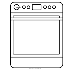 An oven is a kitchen appliance and is used for roasting and heating. Oven Coloring Page Ultra Coloring Pages