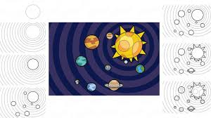 Dibujo de planetas del sistema solar dibujo de los planetas del sistema solar dibujo sistema planetario dibujo del sistema digestivo. Como Dibujar El Sistema Solar Paso A Paso