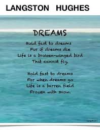 Langston Hughes Dreams Simple Poems Langston Hughes Poems Langston Hughes Dreams