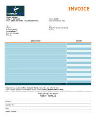 25 Free Service Invoice Templates Billing In Word And Excel Hloom