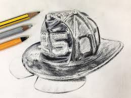 How to make a fire hat out of a paper plate? Drawings Of Firefighter Helmets Posts Facebook
