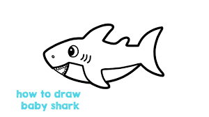 Learn how to draw baby shark from the channel pink fong! How To Draw Baby Shark Step By Step Baby Shark Easy Drawing For Children Youtube