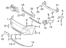 Remove the 4 plastic clips and 1 bolt (10mm iirc) on each side of the bumper. Bumper Components Front For 2018 Hyundai Elantra Gt Delray Hyundai Parts