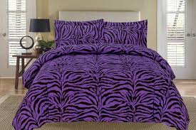 Zebra Purple And Black Down Alternative Comforter Set Full Queen Lila Bett Zebra Schlafzimmer Haus